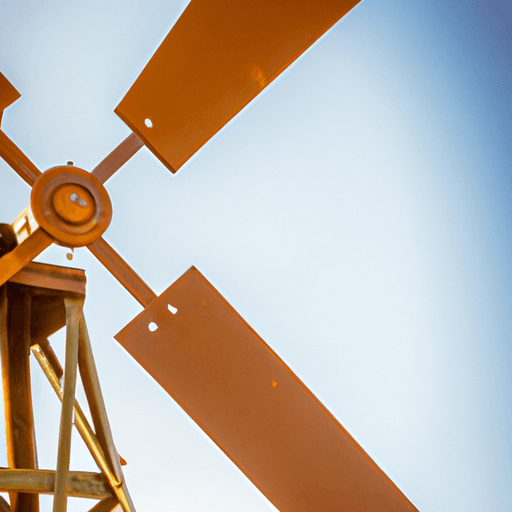 What is the most efficient angle for windmill blades?