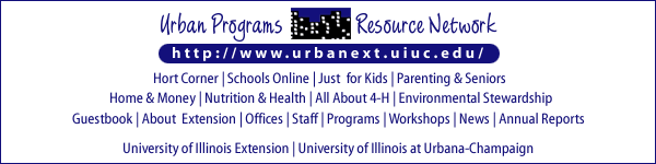 Urban Programs Resource Network Navigation Bar
