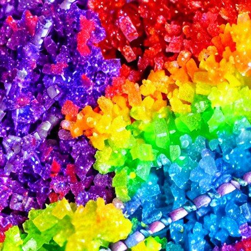 Science fair project - Sparkling Rainbow Crystal