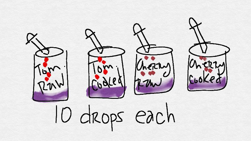 Using iodine to test for nutrient content